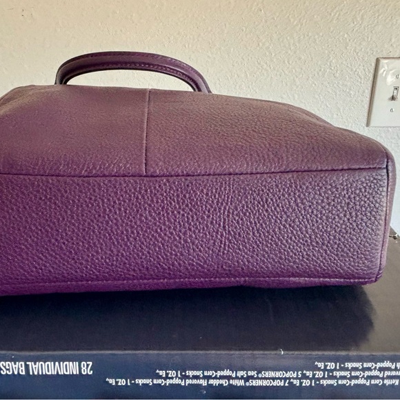 Coach Dark Purple Kelsey Shoulder Bag w/ Strap - Picture 3 of 9